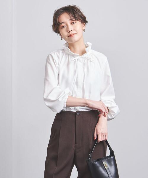 UNITED ARROWS（ユナイテッドアローズ）の「P フリルカラー ブラウス