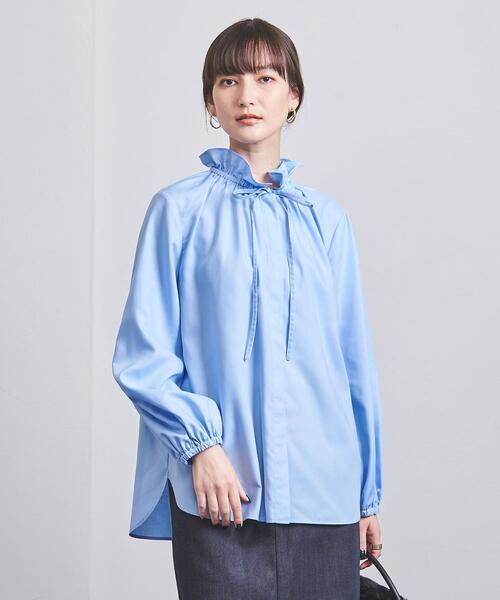 UNITED ARROWS（ユナイテッドアローズ）の「P フリルカラー ブラウス