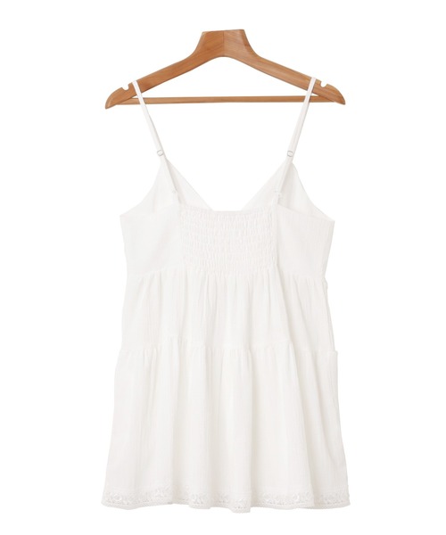セール】フロントリボンティアードキャミソールトップス（キャミソール