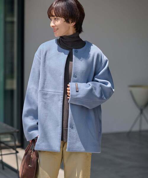 セール】《追加》スーパーファインビーバークルーネックコート（ノー