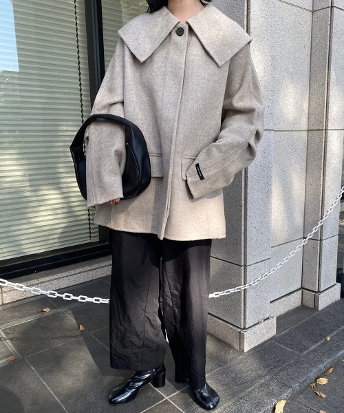 I_am（アイアム）の「handmade big collar coat（その他アウター