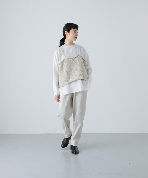 アルパカウールブークレニットキャミソール（ニット/セーター）｜か