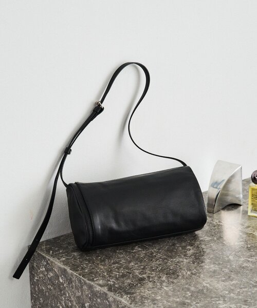 ソフトレザーロールショルダーバッグ（ショルダーバッグ）｜russet