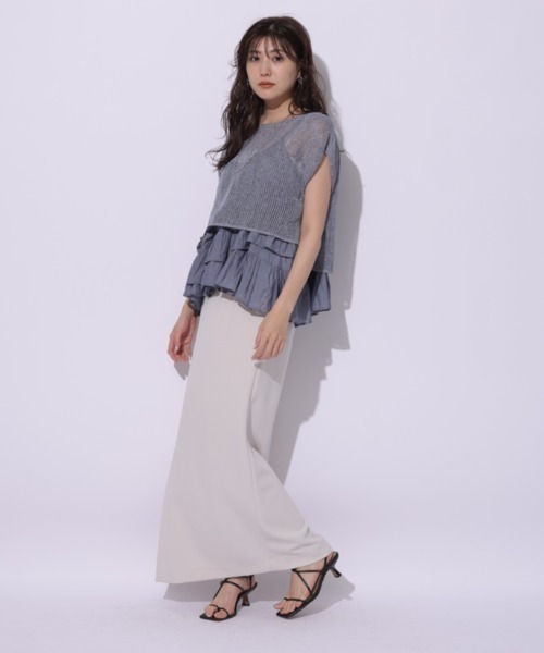 Mystrada（マイストラーダ）の「フリルティアードキャミ（シャツ