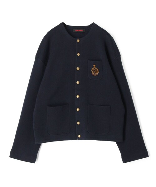 caban（キャバン）の「□コットンカシミヤ エンブレムクルーネック