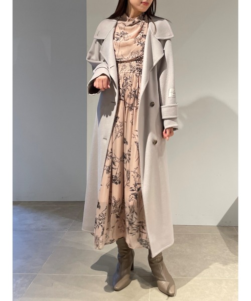 SNIDEL（スナイデル）の「ウロコカシミヤロングコート（その他アウター