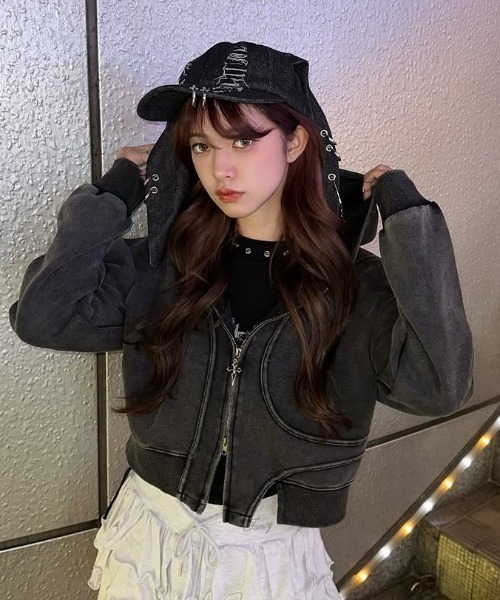 A'GEM/9 × .kom 『.KOM/ドットケーオーエム』 ピグメント ジップアップ