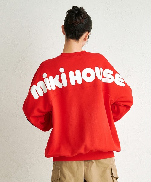 WEB限定】バックロゴトレーナー（大人用）（スウェット）｜MIKI HOUSE