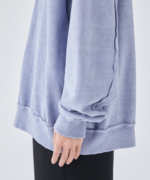 Jieda（ジエダ）の「DAMAGE ZIP OVER SWEAT CREW（スウェット）」 - WEAR