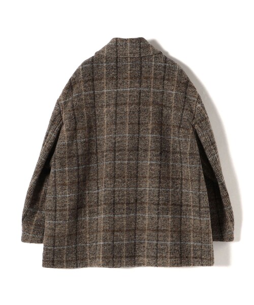 SHIPS（シップス）の「スライバー チェック ショート Pコート