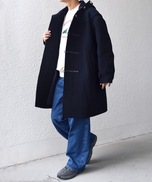 SHIPS any: PURE WOOL MELTON ダッフル コート 25AW◇（ダッフルコート