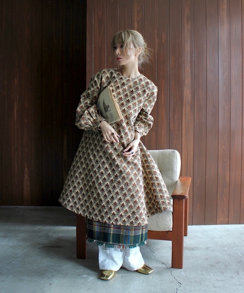 SANSeLF（サンセルフ）の「ジャガードフラワードレス【SANSeLF