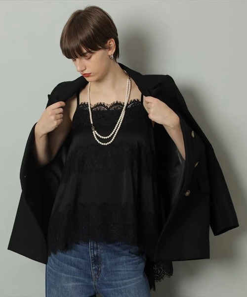 CADUNE カデュネ レースキャミブラウス レースキャミブラウス | シャツ