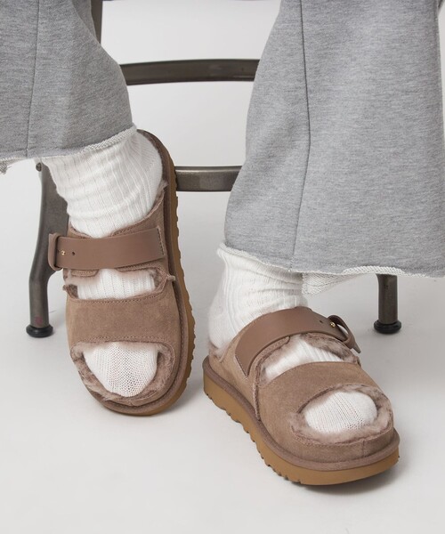 UGG（アグ）の「＜UGG＞グリーンポート ストラップ スライド サンダル