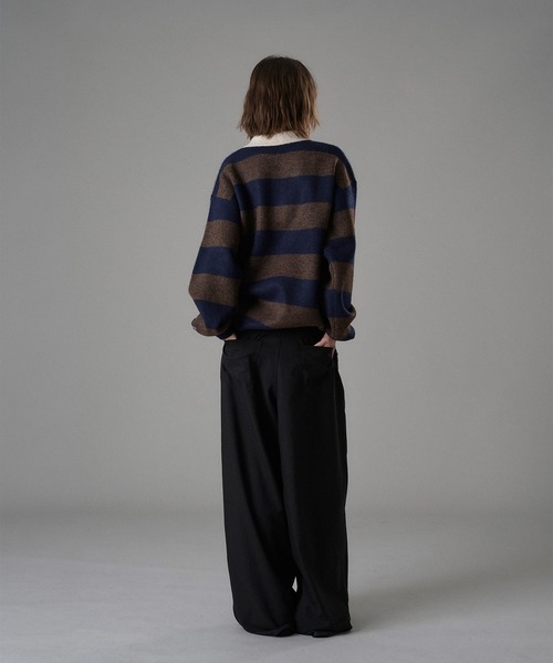 CLASSIC BORDER KNIT POLO / クラシックボーダーニットポロ（ニット