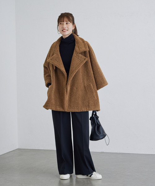 FRAMeWORK（フレームワーク）の「ボアポンチョコート（ブルゾン）」 - WEAR