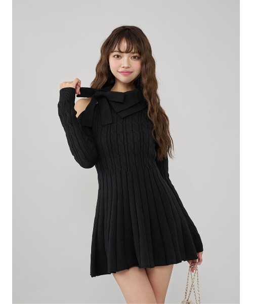 アメスリフレアニットミニワンピース（ワンピース）｜Darich