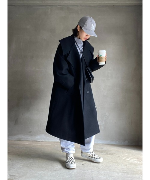 BLACK BY MOUSSY（ブラックバイマウジー）の「big collar coat（ビック