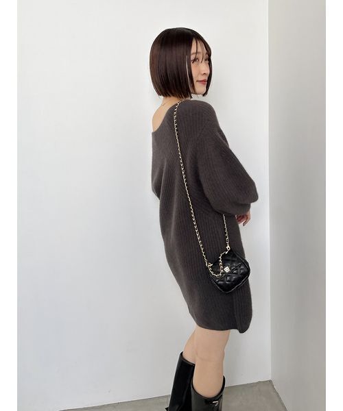 セール】ラクーンミニニットワンピース（ワンピース）｜SNIDEL