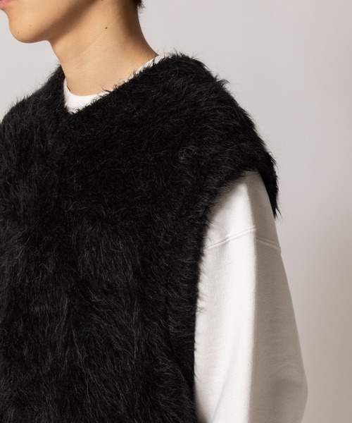 別注】THE INOUE BROTHERS Pullover Suri Vest Suri Alpaca TIB23