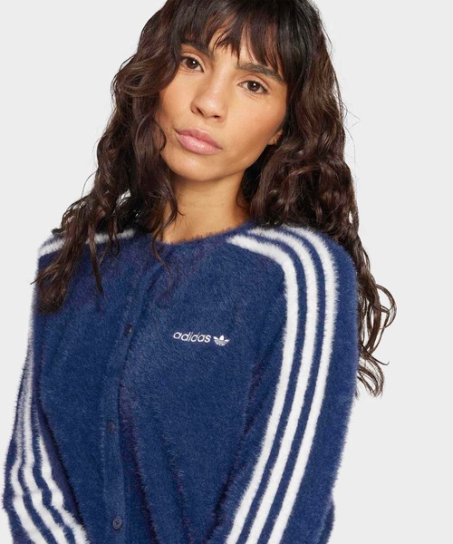 adidas（アディダス）の「フラッフィー ニットカーディガン / シャギー