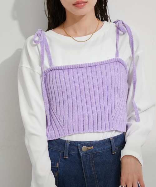 セール】モールニットビスチェ（キャミソール）｜VIS（ビス）の