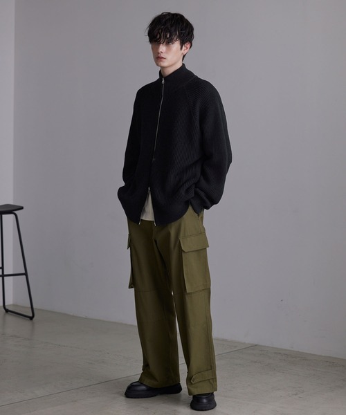 アゼ編みルーズドライバーズニット MONO-MART│MONO-MART [モノマート