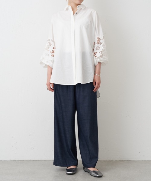 BEARDSLEY（ビアズリー）の「《ビアズリー》袖レースシャツ（シャツ