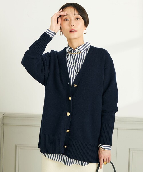 NOLLEY'S（ノーリーズ）の「◇【WEB限定】カシミヤブレンド長めVネック