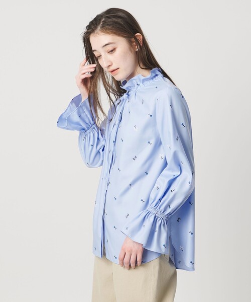 み*ぃ様 ユナイテッドアローズ フリルカラーフレアスリーブブラウス