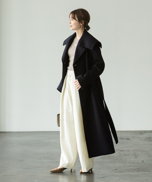 Noble（ノーブル）の「ダブルビーバービッグカラーコート（その他