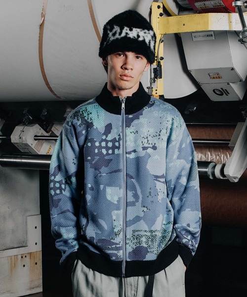 セール】GEOMETRIC ZIP UP KNIT SWEATER（ニット/セーター）｜XLARGE