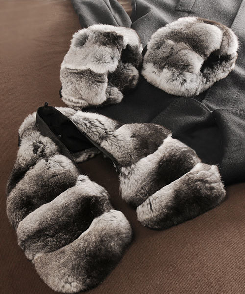 チンチラ付け襟カフスセット（付け襟）｜sankyo shokai（サンキョウ