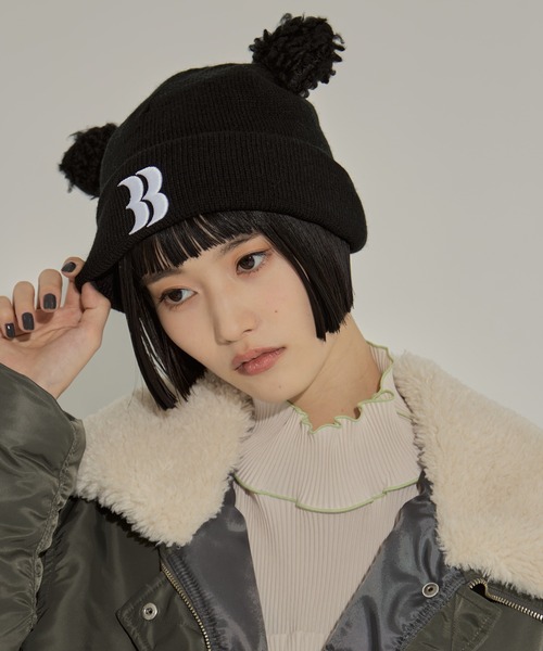 BASICKS/ベーシックス】Removable Bear Ear Beanie/リムーバブルベア