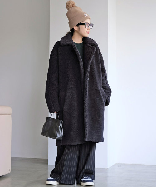 CINOH（チノ）の「【CINOH / チノ】ボアコート（その他アウター）」 - WEAR