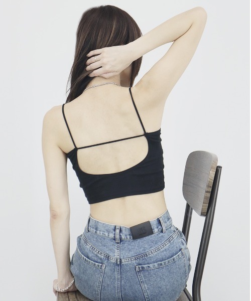 セール】バックオープンブラトップ／back open bratop 背中開き