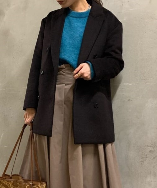Mila Owen（ミラオーウェン）の「テーラードダブルコートジャケット