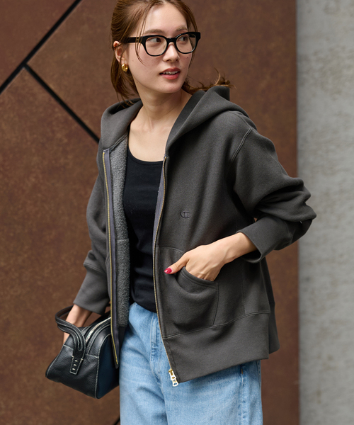 Champion/チャンピオン 別注リバースウィーブ11.5oz Wジップパーカー