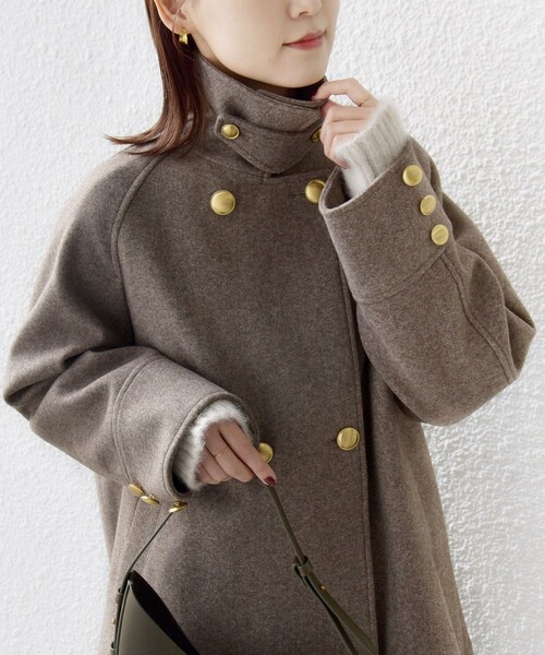 セール】【WEB限定】〈手洗い可能〉ウール ライク ジャージー メルトン