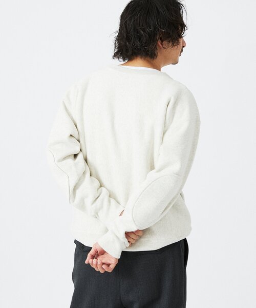 セール】CHAMPION / チャンピオン 別注 R/W エルボーパッチ クルー