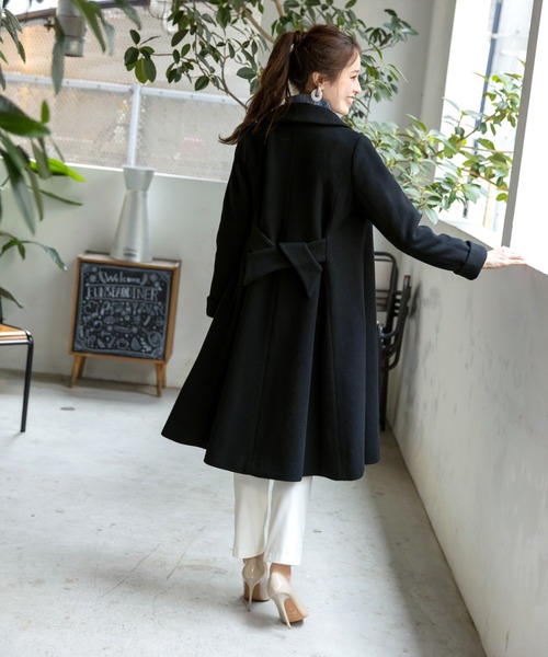 セール】【日本製生地】上質素材を使用した、バックリボンディテール