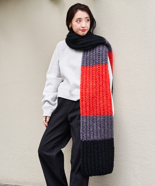 セール】HAND KNIT LONG MUFFLER（マフラー）｜FREAK'S STORE