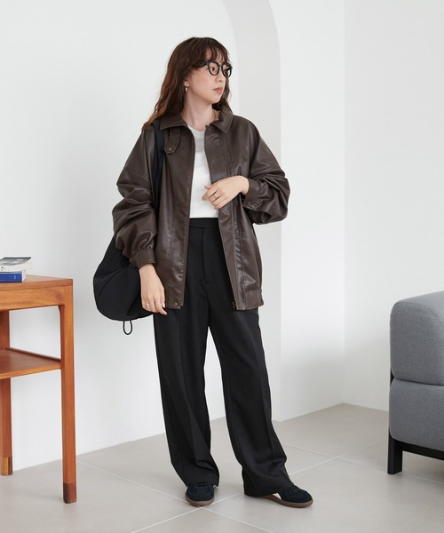 セール】【リバイバル/ユニセックス】ヴィンテージPUレザージャケット