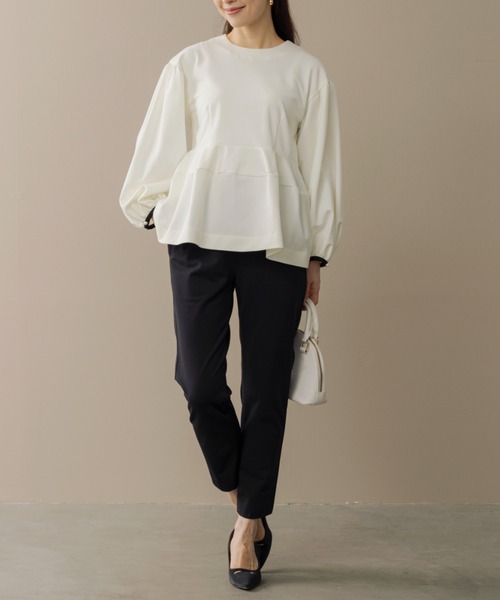 Sono（ソーノ）の「【SONO/ソーノ】【WARM STRETCH】ﾊﾞｯｸﾘﾎﾞﾝﾎﾟﾀﾘｰPO