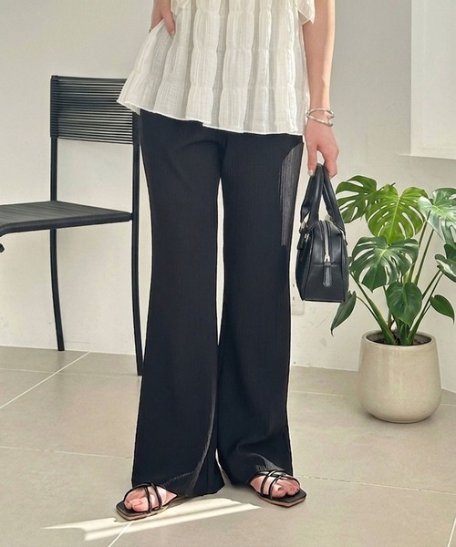 セール】【S-XLサイズ展開】-3kg見え！セルフカットセミフレアイージー