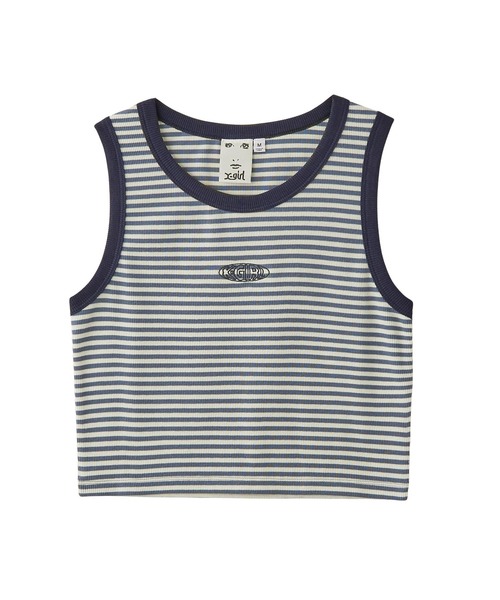 セール】OUTLINE OVAL LOGO TANK TOP（タンクトップ）｜X-girl