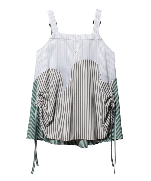 UN3D.（アンスリード）の「ウェーブラインギャザーキャミソール