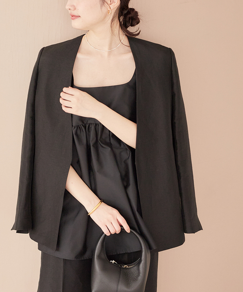 plage（プラージュ）の「Silk Mix Taffeta N/S ブラウス（シャツ