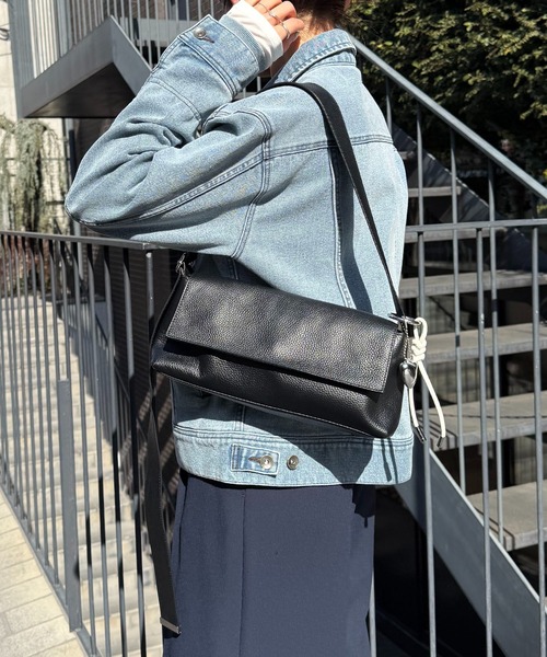 シュリンクリンショルダーバッグ/牛革/軽量/WEB限定カラー展開/新色