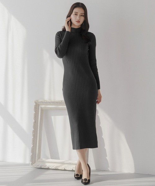 Julia Boutique（ジュリアブティック）の「ロング丈 ハイネック ニット